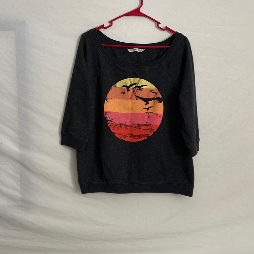 Old navy 3/4 sleeve sweatshirt